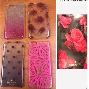 Kate spade iPhone cases rose dot glitter butterfly